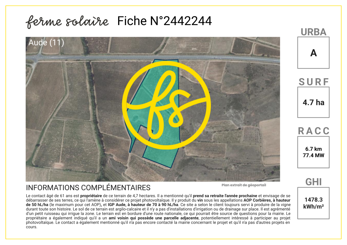 Terrain 2442244